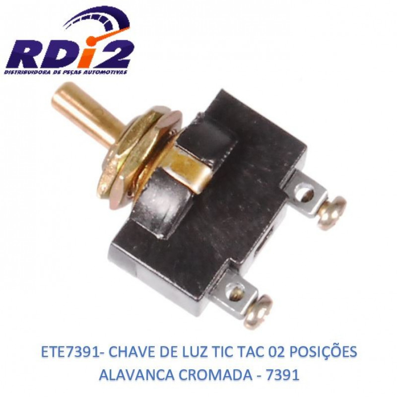 CHAVE TIC TAC 2 POSIÇOES - ALAVANCA CROMADA - 7391